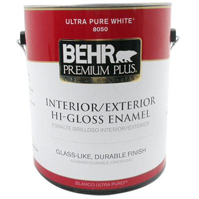 Mucho Material Pintura Vinilica Para Interior Exterior Alto Brillo Blanco Ultra Puro 1 Galon Behr